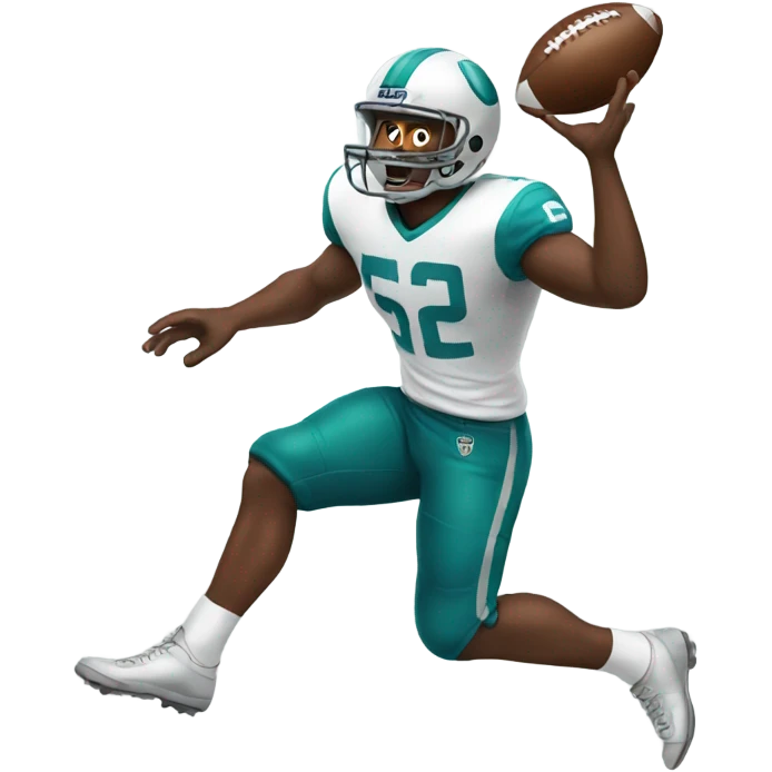Man throwing a football emoji