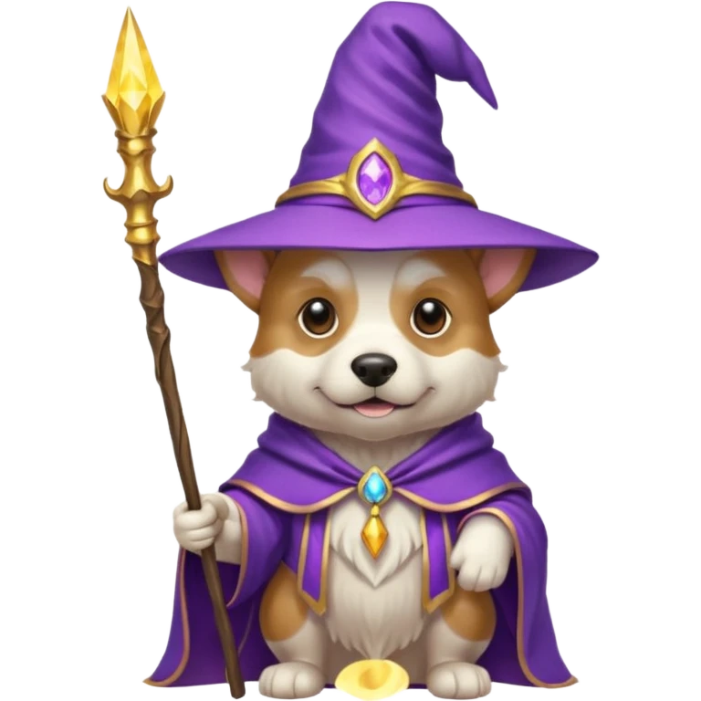 Dog wizard emoji