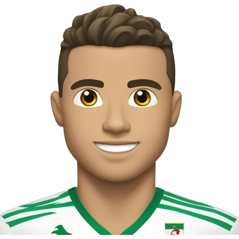 Ronaldo avec maillot de algérie emoji