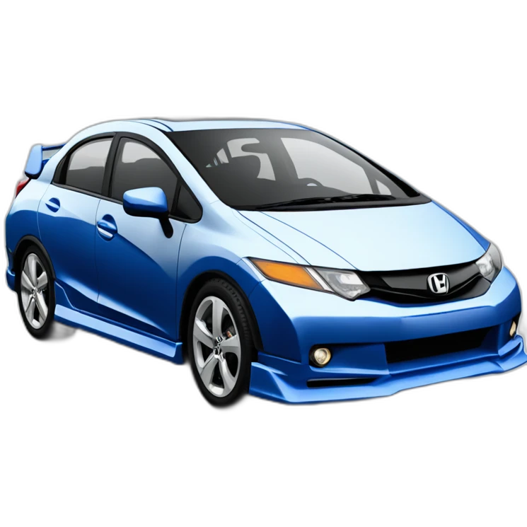 Honda civic europeo octava generación azul emoji