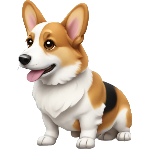Tri colored Corgi emoji