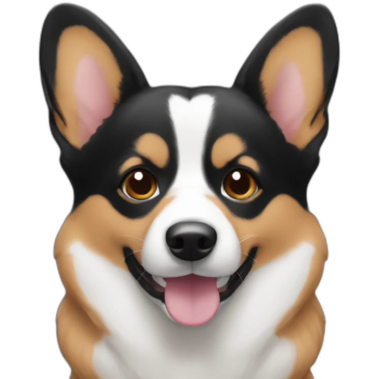 black corgi emoji