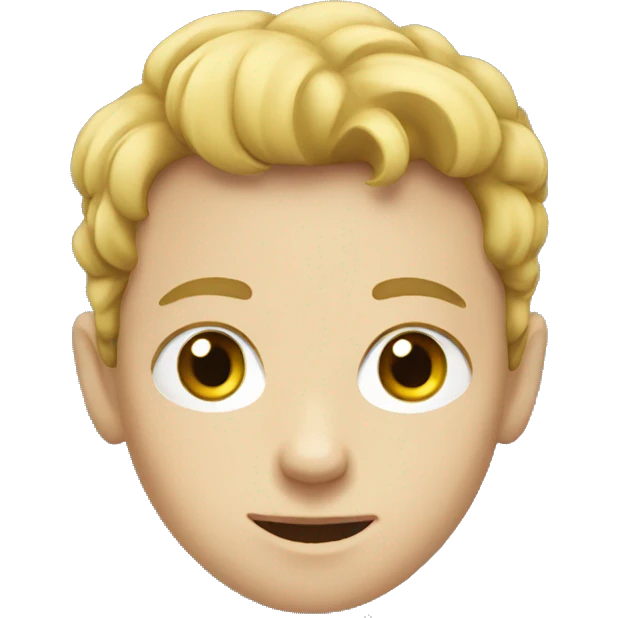 A white kid emoji
