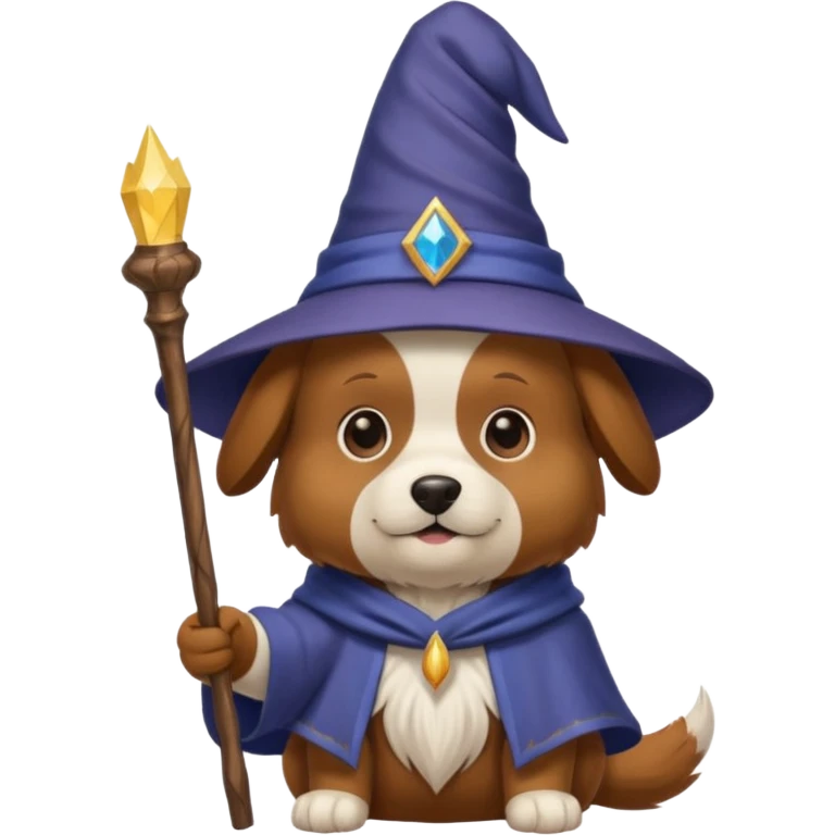 Dog wizard emoji