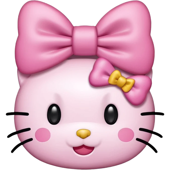 A very hello kitty  emoji