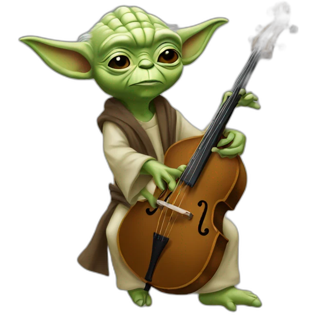 yoda-playing-upright-bass Download emoji emoji