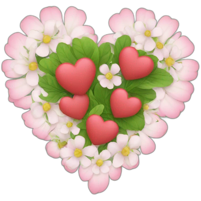 Heart with flowers emoji