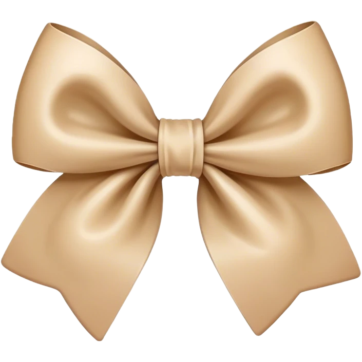 Beige bow emoji