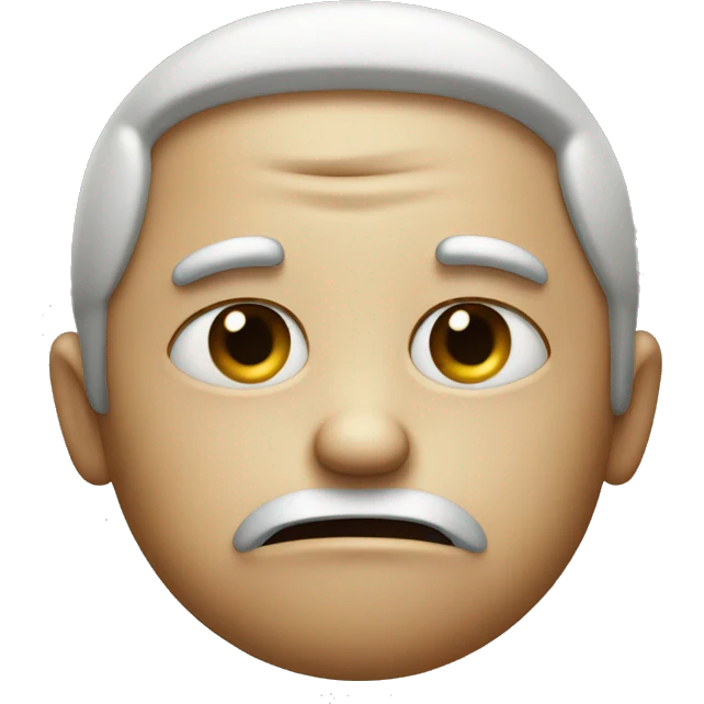 unamused face with finger emoji