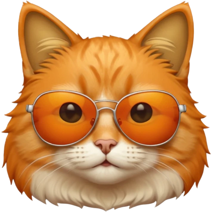 Cat wearing sunglasses emoji