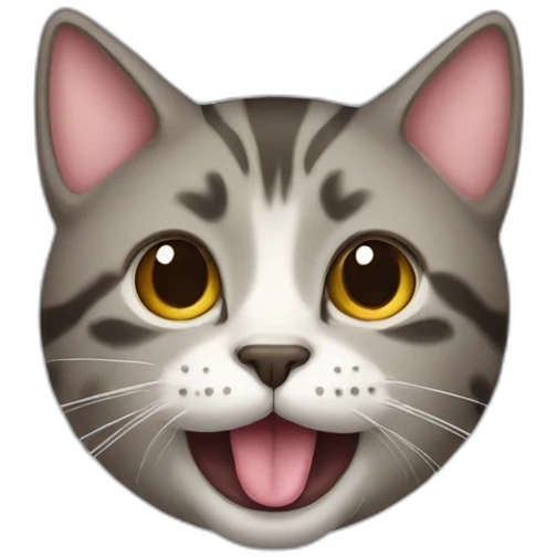 Cat with tongue sticking out emoji