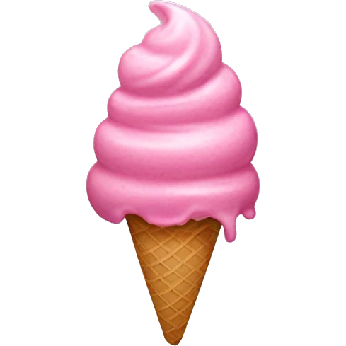 pink ice cream emoji