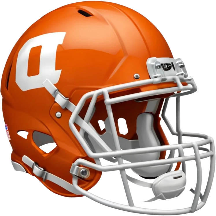 college football burnt orange  helmet emoji