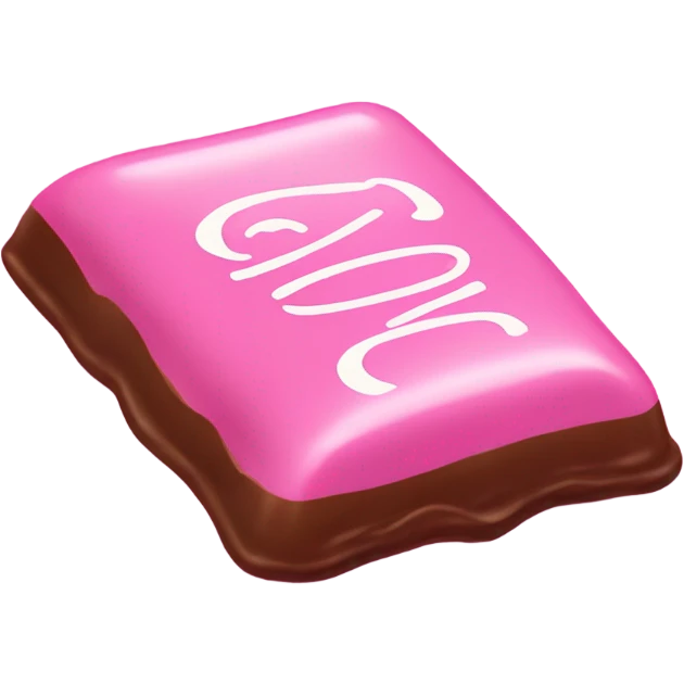 pink candy bar with the inscription kerlli emoji