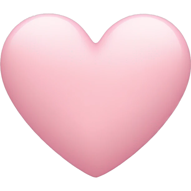 pastel pink heart emoji