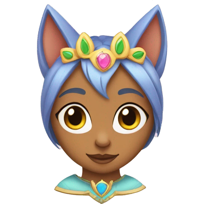 Princesa cara de gato  emoji