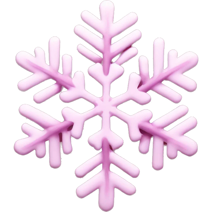 pink snowflake emoji