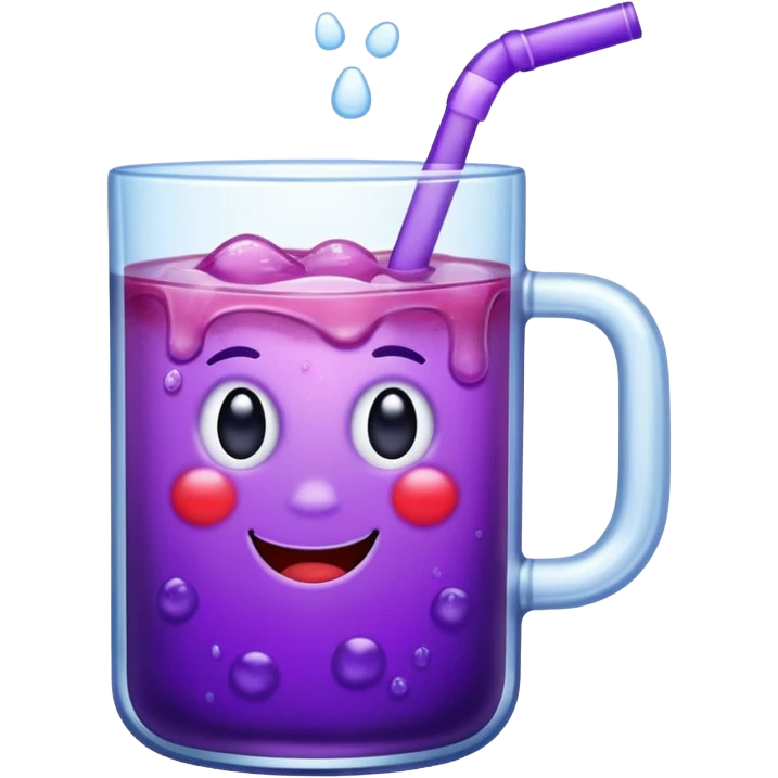 Purple cool aid emoji