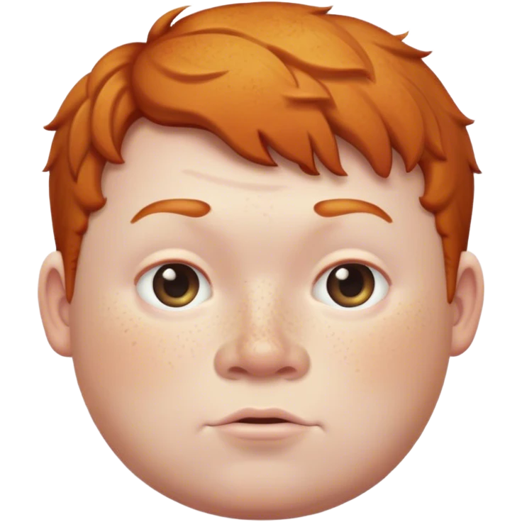 Fat ginger boy emoji
