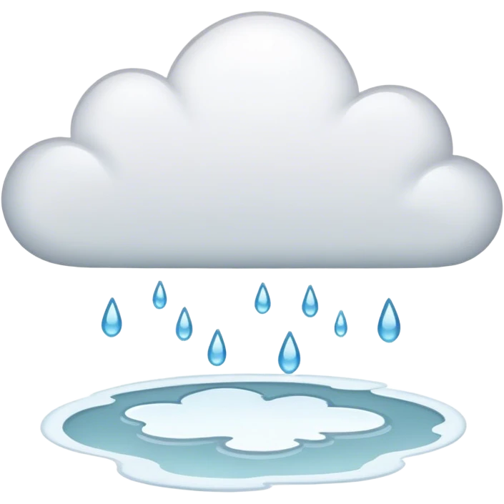a white puddle emoji