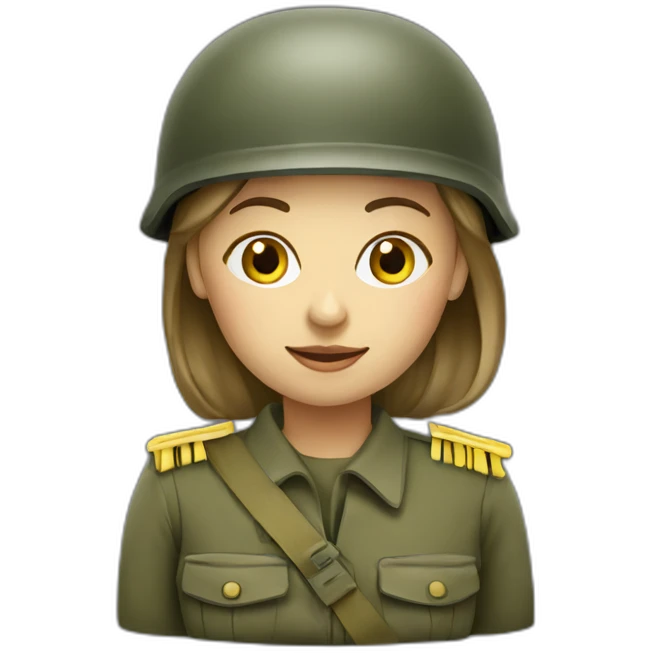 ukranian soldier woman emoji
