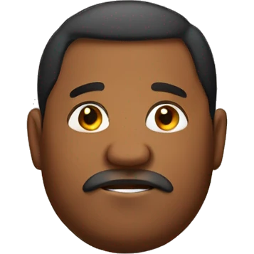 fat brown man emoji