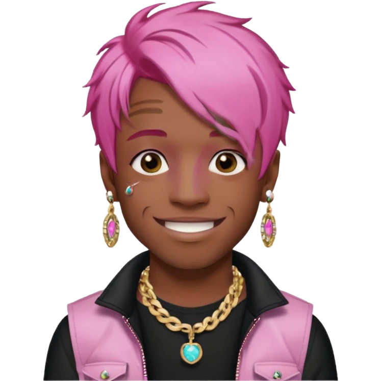 lil uzi vert pink hair emoji