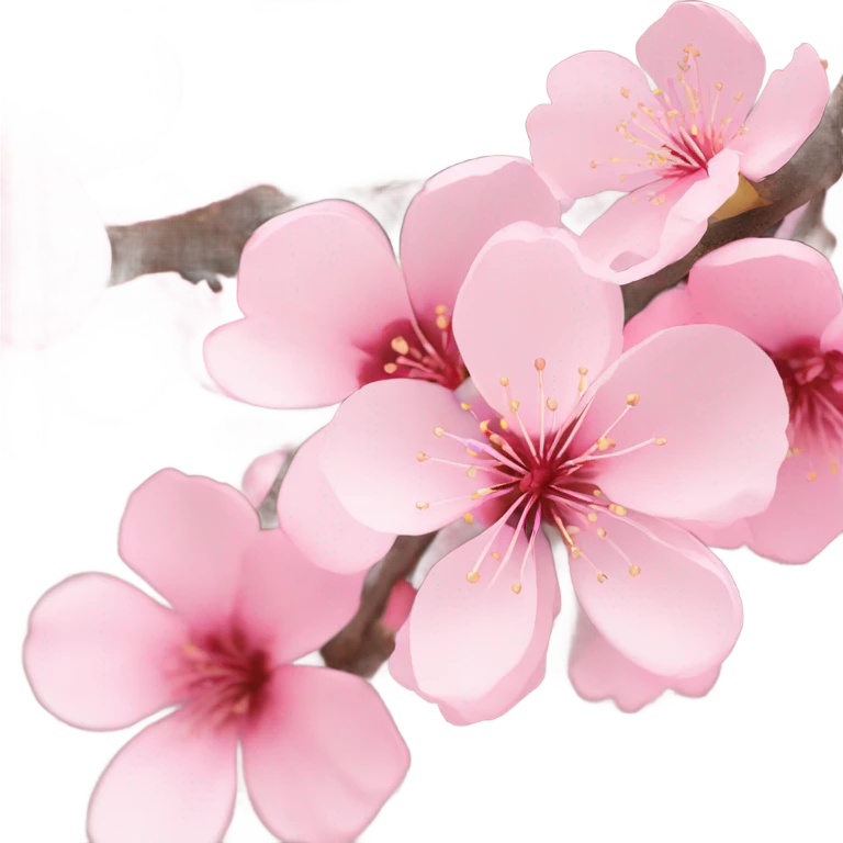 Pink sakura emoji