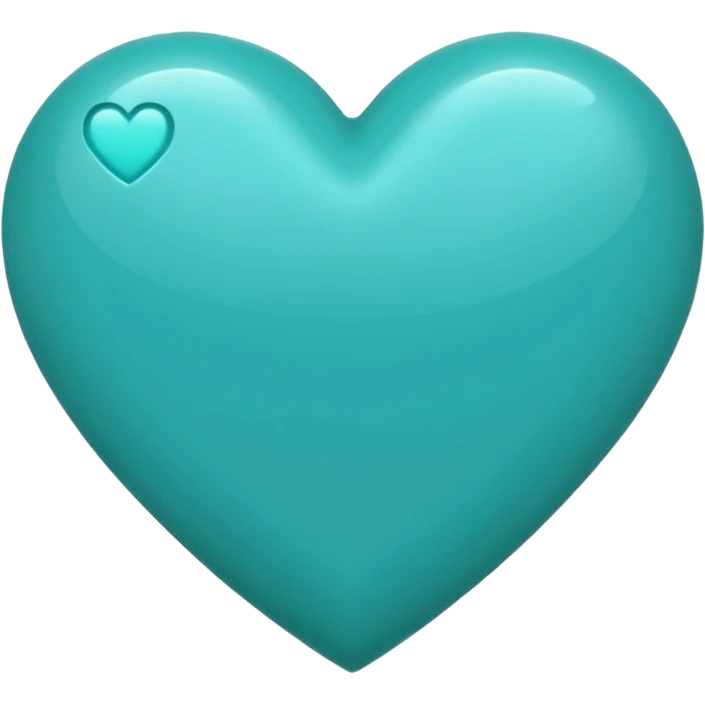 Teal heart saying 'da best'  emoji