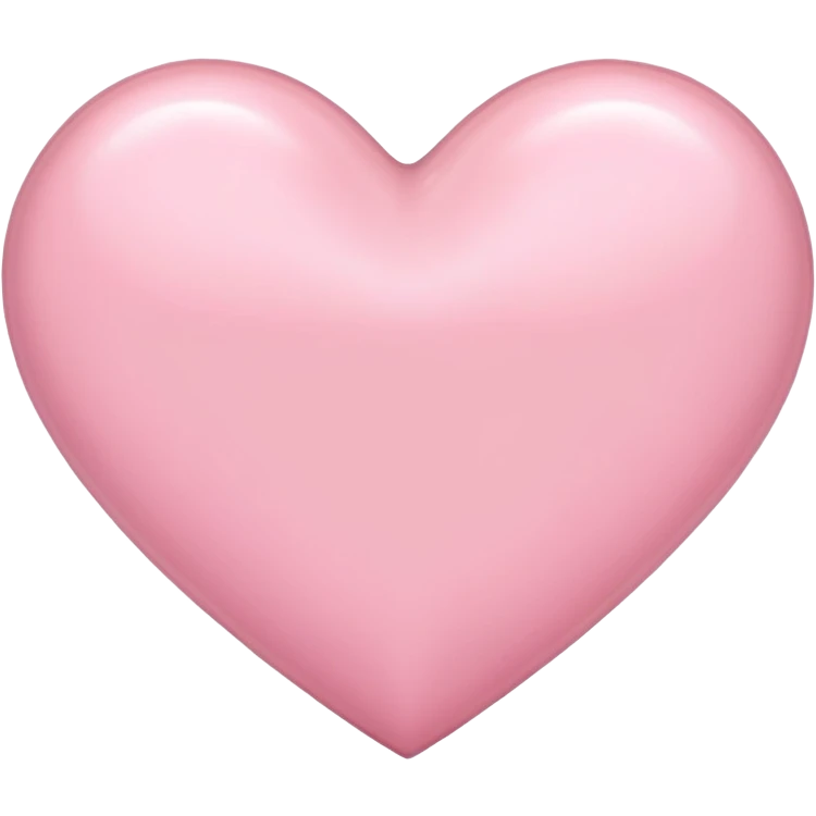 Light pink heart emoji