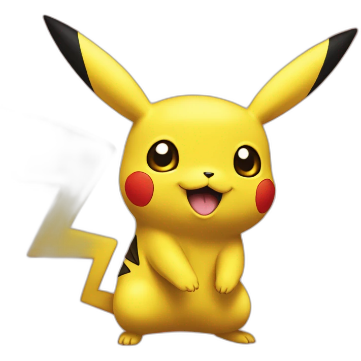 Pikachu sur Dracaufeu emoji