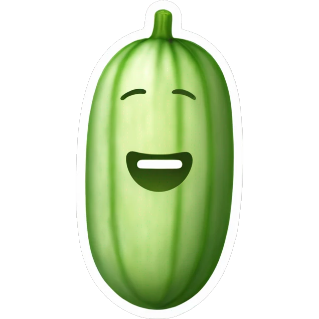 Cucumber with liquid off the tip emoji