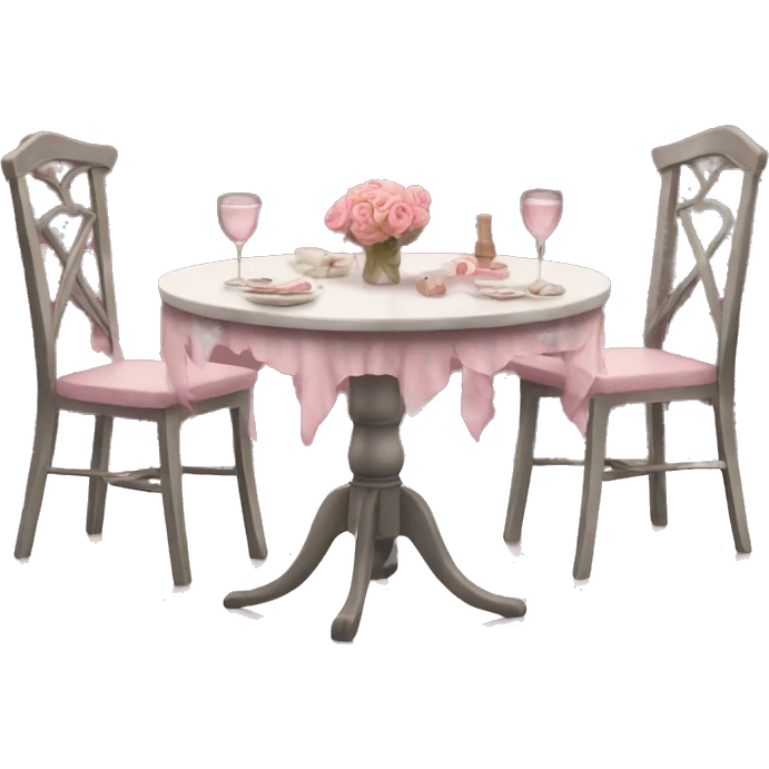 Romantic table emoji