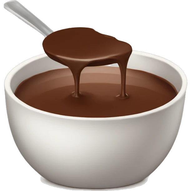 chocolat fondu  emoji