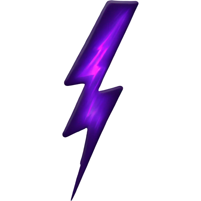 dark violet lightning emoji