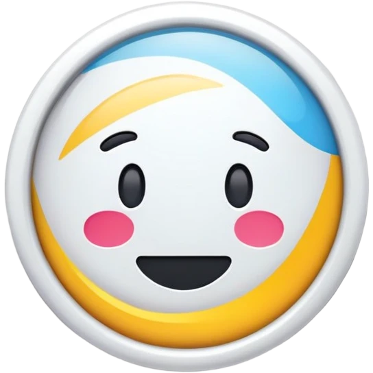 un sticker como un mensaje o indicación con texto dentro emoji