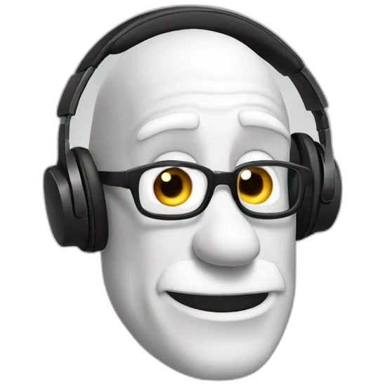 Olaf schulz with headphones emoji