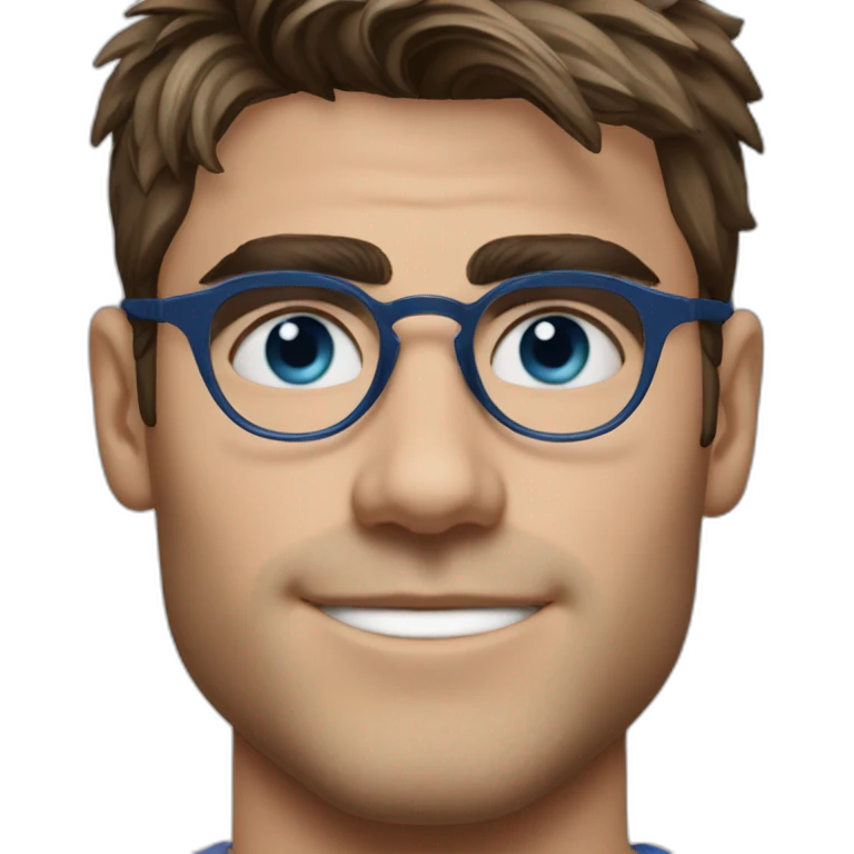 Zac efron lunette et yeux bleu emoji