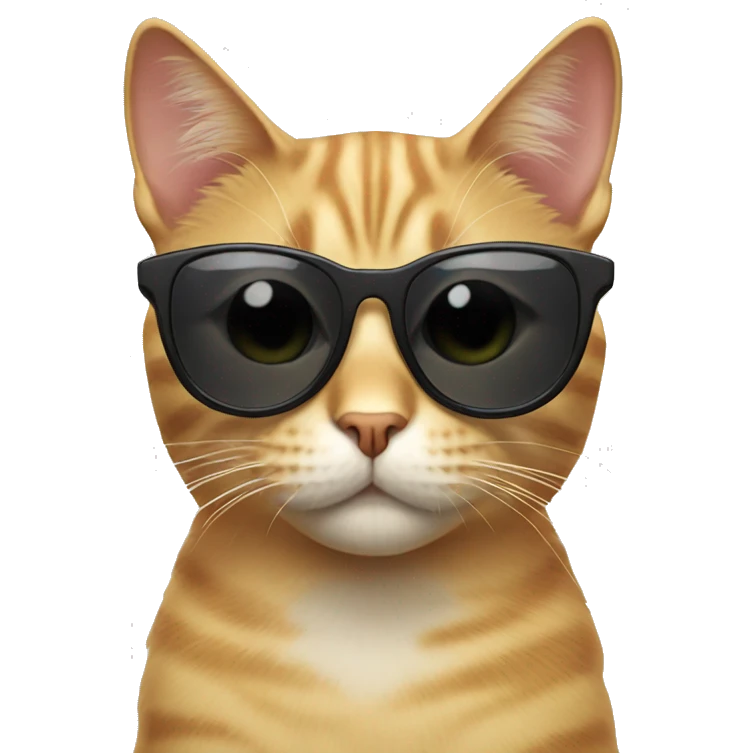 Cat with sunglasses emoji