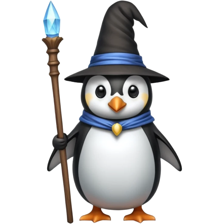 Penguin Wizard emoji