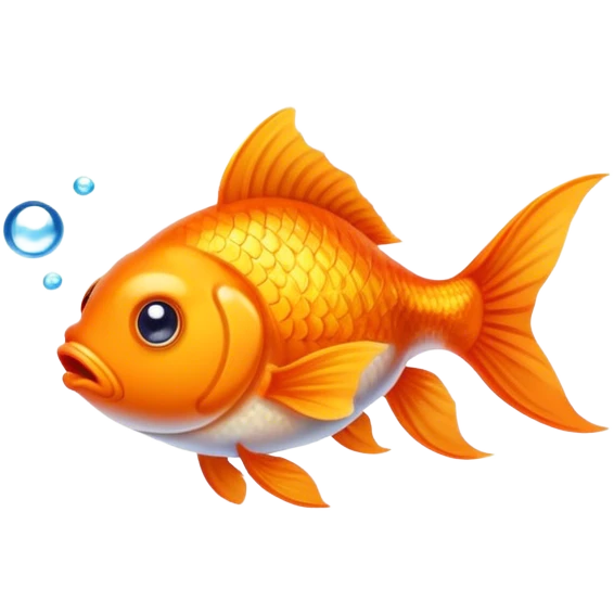 The Confused Goldfish – Eyes wide open, mouth slightly ajar, looking lost in deep thoughts (or just staring into space). emoji