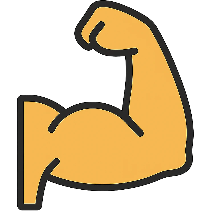 sportsmans biceps emoji