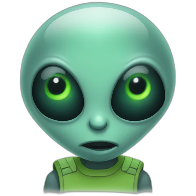 alien goodbye emoji