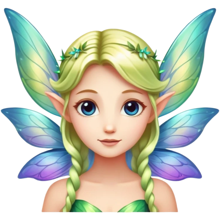 Fairy with glowing wings emoji