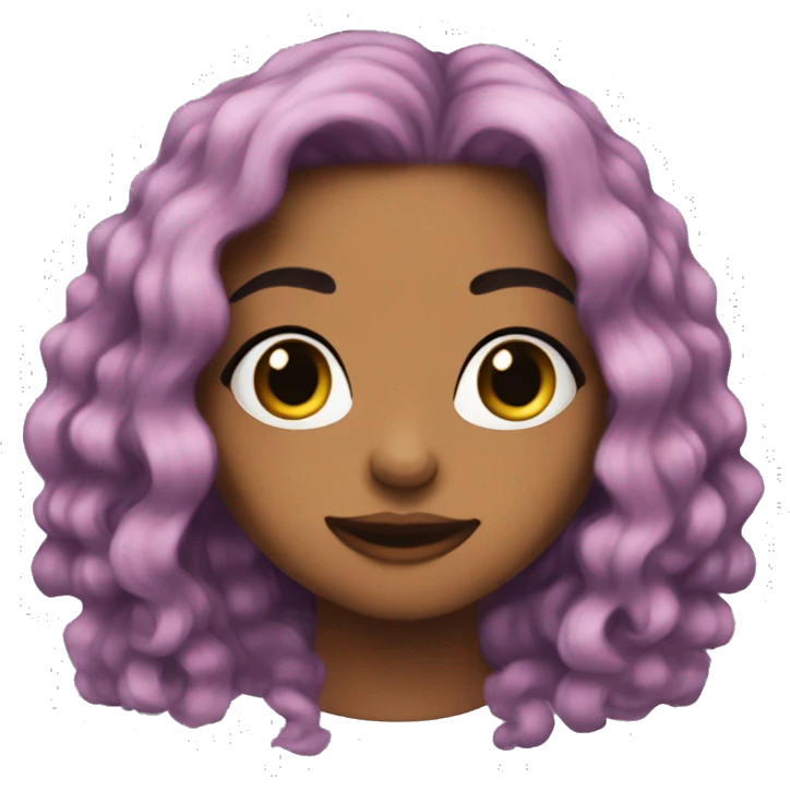 Ravyn Lenae with long hair emoji