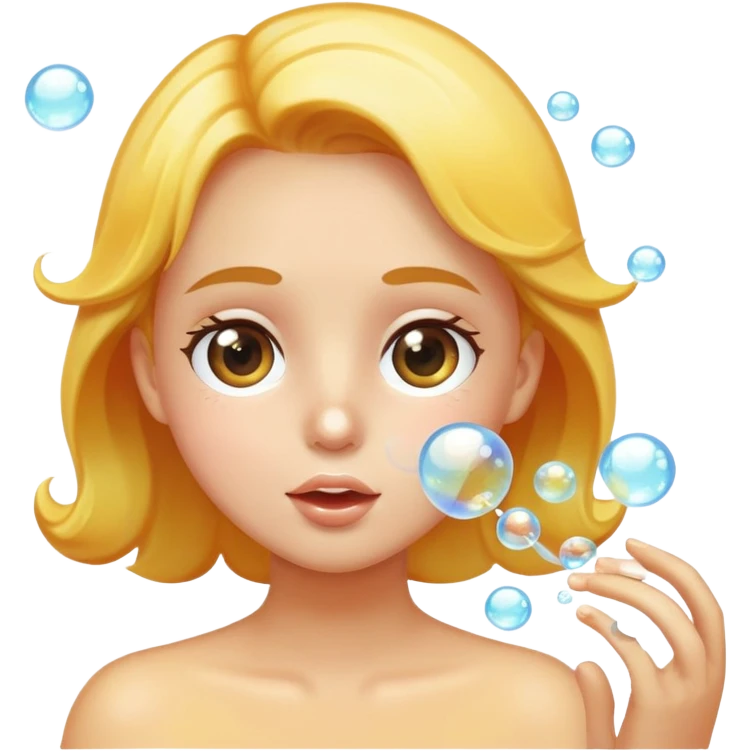 face blowing bubbles emoji