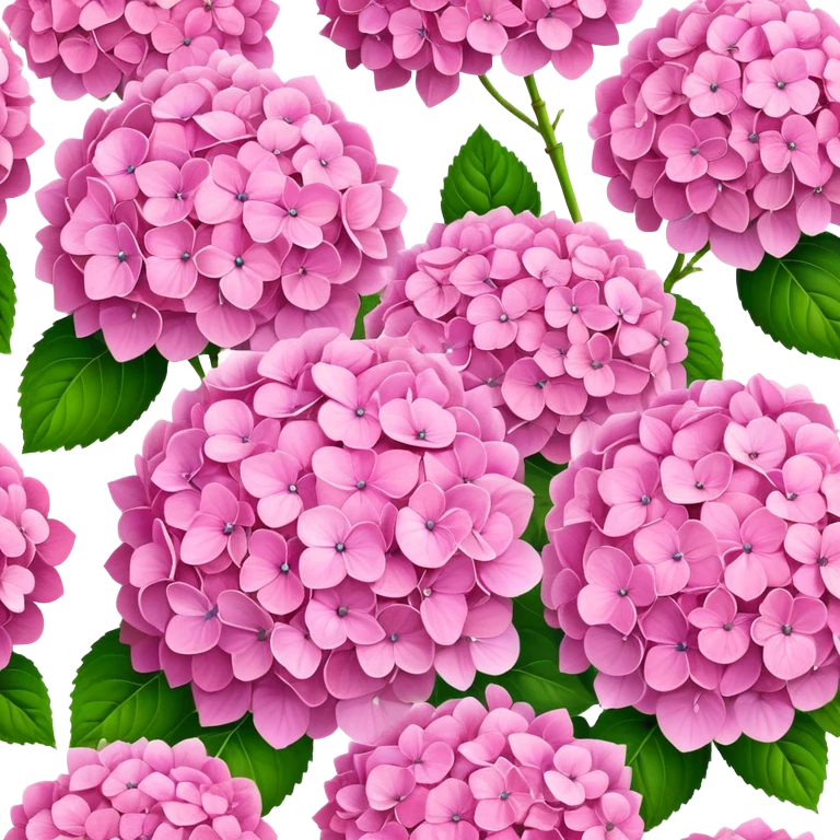 ultra realistic pink hydrangeas  emoji