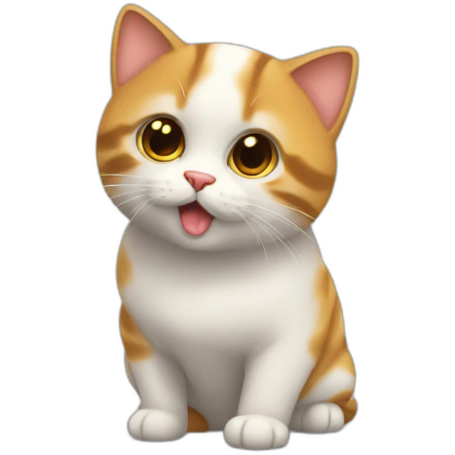Chat qui fait un bisous emoji