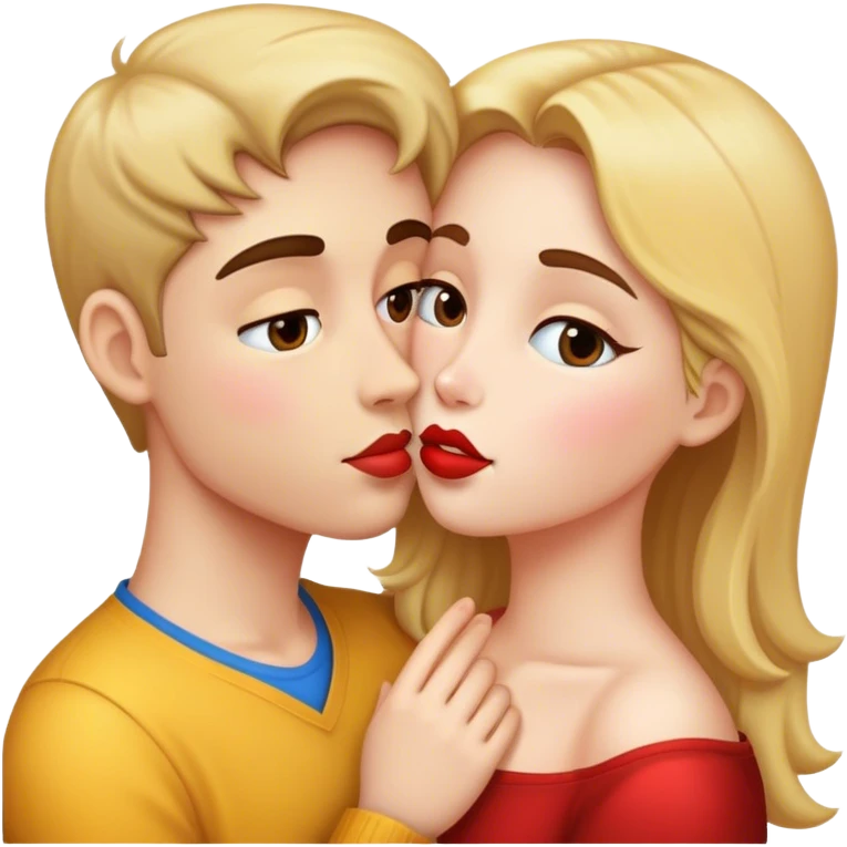 kissing face emoji