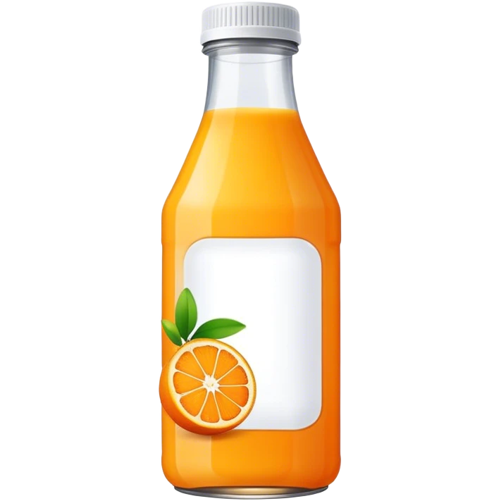 Orange juice bottle emoji